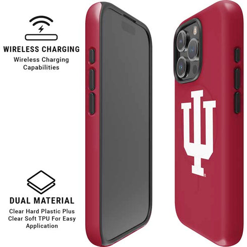 Indiana University IU Logo iPhone 16 Pro Max Magsafe Impact Case